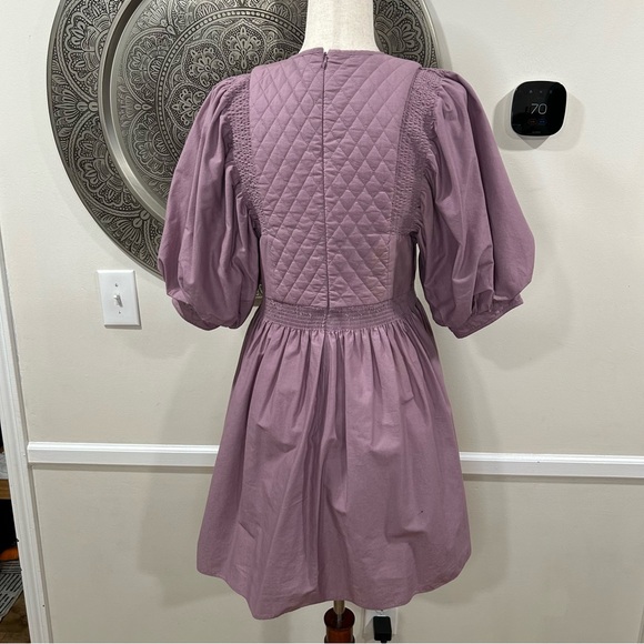 HUNTER BELL lavender quilted top dress - size small - Picture 6 of 11